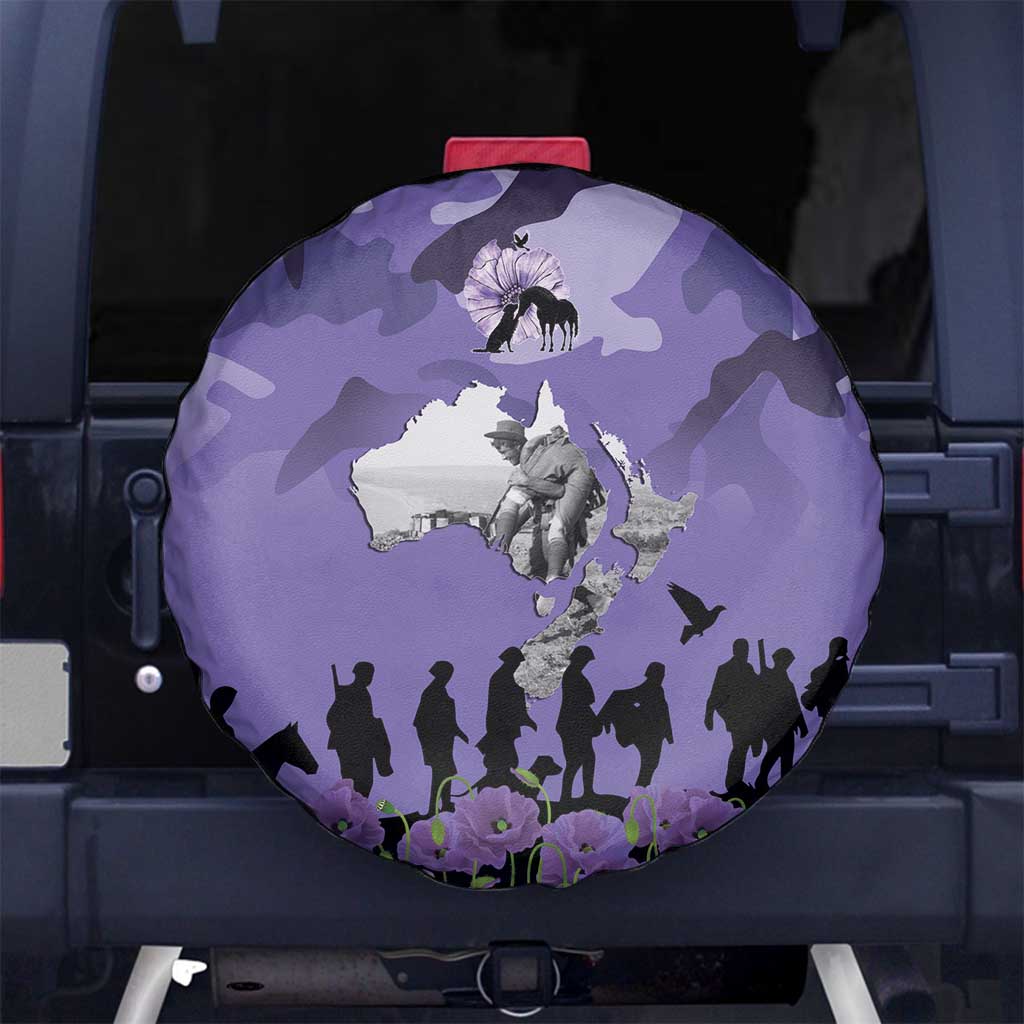 ANZAC Day Spare Tire Cover Lest We Forget the Animals Too