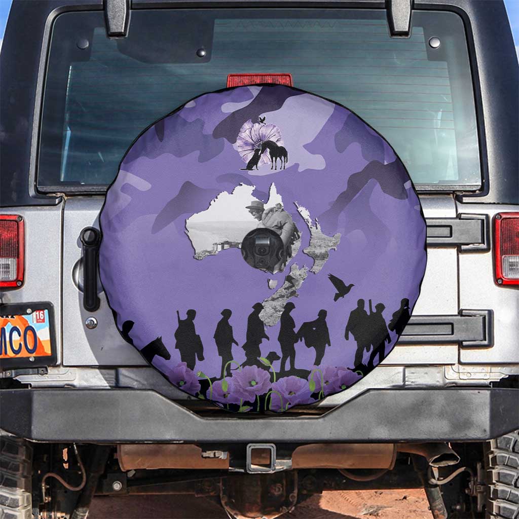 ANZAC Day Spare Tire Cover Lest We Forget the Animals Too