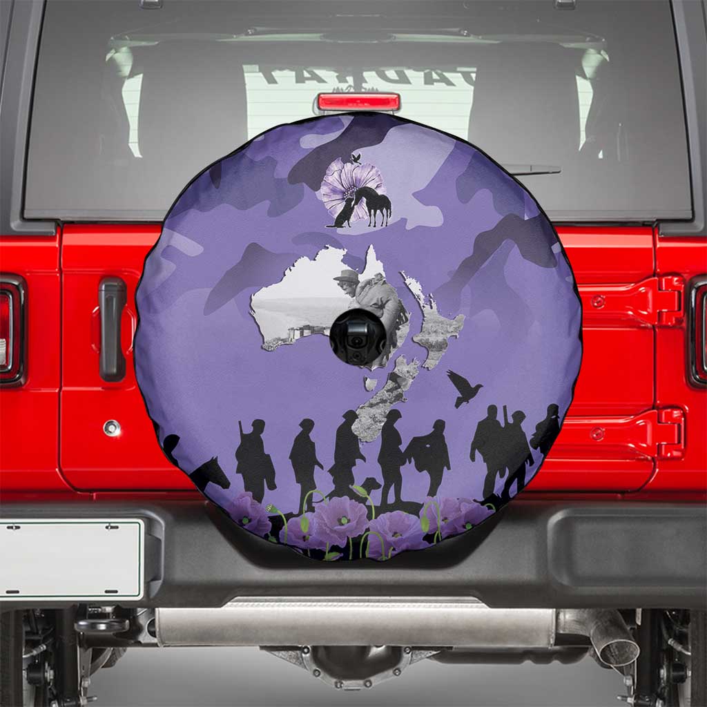 ANZAC Day Spare Tire Cover Lest We Forget the Animals Too