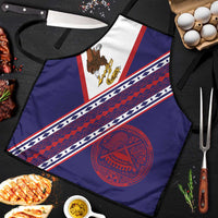 American Samoa Flag Day Apron Polynesian Tribal Tattoo Eagle Art LT19 Navy - Polynesian Pride