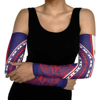 American Samoa Flag Day Arm Sleeves Polynesian Tribal Tattoo Eagle Art LT19 - Polynesian Pride