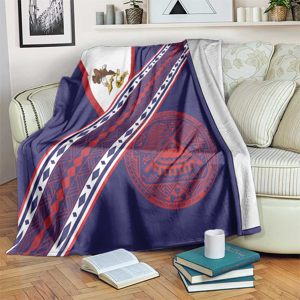 American Samoa Flag Day Blanket Polynesian Tribal Tattoo Eagle Art
