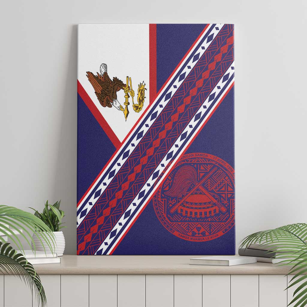 American Samoa Flag Day Canvas Wall Art Polynesian Tribal Tattoo Eagle Art LT19 - Polynesian Pride