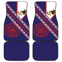 American Samoa Flag Day Car Mats Polynesian Tribal Tattoo Eagle Art LT19 - Polynesian Pride