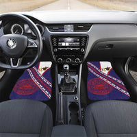 American Samoa Flag Day Car Mats Polynesian Tribal Tattoo Eagle Art LT19 Set 2pcs - Front Navy - Polynesian Pride