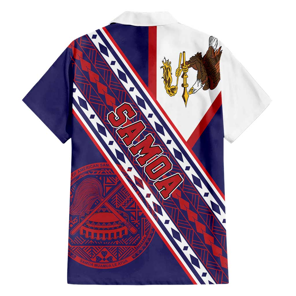 American Samoa Flag Day Family Matching Long Sleeve Bodycon Dress and Hawaiian Shirt Polynesian Tribal Tattoo Eagle Art LT19 - Polynesian Pride
