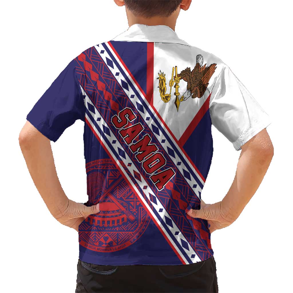 American Samoa Flag Day Family Matching Mermaid Dress and Hawaiian Shirt Polynesian Tribal Tattoo Eagle Art LT19 - Polynesian Pride