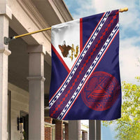 American Samoa Flag Day Garden Flag Polynesian Tribal Tattoo Eagle Art LT19 House Flag Navy - Polynesian Pride