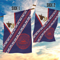 American Samoa Flag Day Garden Flag Polynesian Tribal Tattoo Eagle Art LT19 - Polynesian Pride