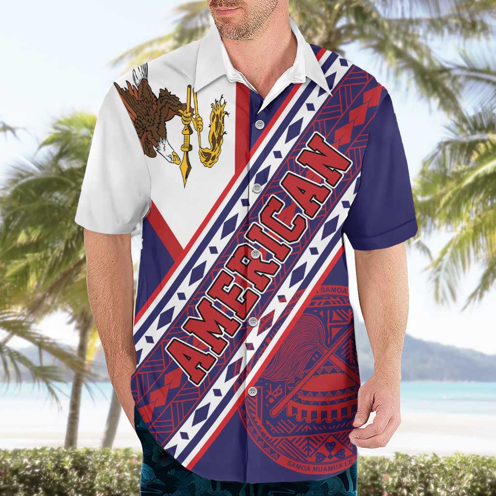 American Samoa Flag Day Hawaiian Shirt Polynesian Tribal Tattoo Eagle Art LT19 - Polynesian Pride