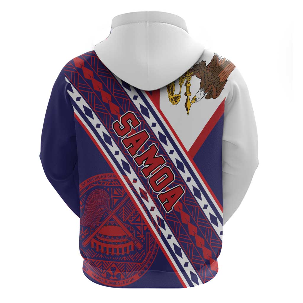 American Samoa Flag Day Hoodie Polynesian Tribal Tattoo Eagle Art LT19 - Polynesian Pride