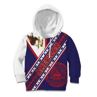 American Samoa Flag Day Kid Hoodie Polynesian Tribal Tattoo Eagle Art LT19 Hoodie Navy - Polynesian Pride