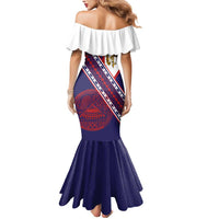 American Samoa Flag Day Mermaid Dress Polynesian Tribal Tattoo Eagle Art LT19 - Polynesian Pride