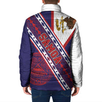 American Samoa Flag Day Padded Jacket Polynesian Tribal Tattoo Eagle Art LT19 - Polynesian Pride