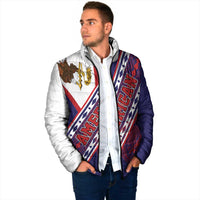 American Samoa Flag Day Padded Jacket Polynesian Tribal Tattoo Eagle Art LT19 - Polynesian Pride