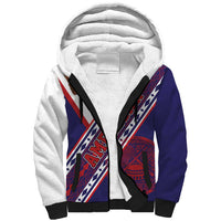 American Samoa Flag Day Sherpa Hoodie Polynesian Tribal Tattoo Eagle Art LT19 Unisex Navy - Polynesian Pride
