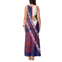 American Samoa Flag Day Tank Maxi Dress Polynesian Tribal Tattoo Eagle Art LT19 - Polynesian Pride