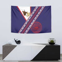American Samoa Flag Day Tapestry Polynesian Tribal Tattoo Eagle Art LT19 - Polynesian Pride