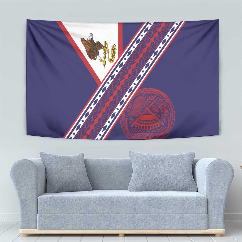 American Samoa Flag Day Tapestry Polynesian Tribal Tattoo Eagle Art LT19 - Polynesian Pride