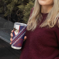 American Samoa Flag Day Tumbler Cup Polynesian Tribal Tattoo Eagle Art LT19 - Polynesian Pride