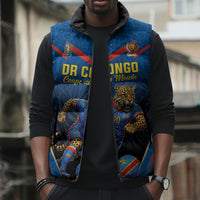 Custom World Football 2026 DR Congo Sleeveless Puffer Jacket Les Leopards Coupe du Monde Glory