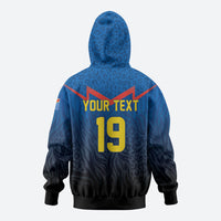 Custom World Football 2026 DR Congo Zip Hoodie Les Leopards Coupe du Monde Glory