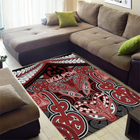 Aotearoa Iwi Ngapuhi Area Rug Maori Kowhaiwhai Pattern LT19 - Polynesian Pride