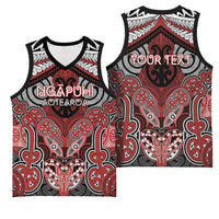 Aotearoa Iwi Ngapuhi Personalised Basketball Jersey Maori Kowhaiwhai Pattern LT19 - Polynesian Pride