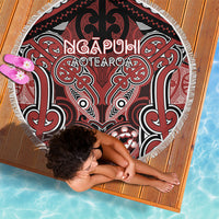 Aotearoa Iwi Ngapuhi Beach Blanket Maori Kowhaiwhai Pattern LT19 - Polynesian Pride