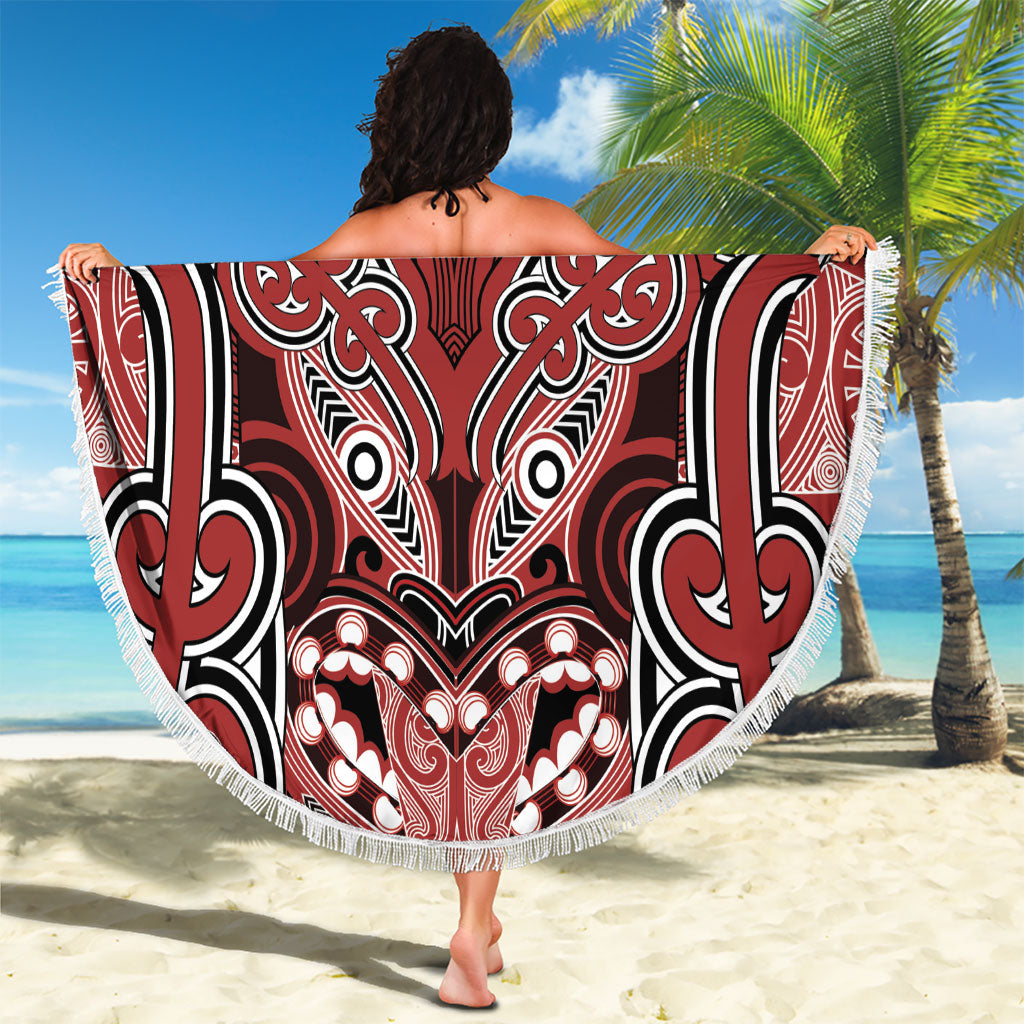 Aotearoa Iwi Ngapuhi Beach Blanket Maori Kowhaiwhai Pattern LT19 - Polynesian Pride