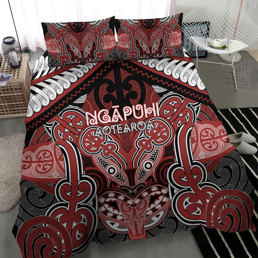 Aotearoa Iwi Ngapuhi Bedding Set Maori Kowhaiwhai Pattern LT19 - Polynesian Pride