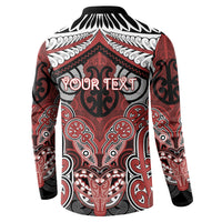 Aotearoa Iwi Ngapuhi Personalised Button Sweatshirt Maori Kowhaiwhai Pattern LT19 - Polynesian Pride