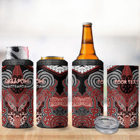 Aotearoa Iwi Ngapuhi Personalised 4 in 1 Can Cooler Tumbler Maori Kowhaiwhai Pattern LT19 - Polynesian Pride