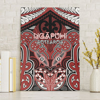 Aotearoa Iwi Ngapuhi Canvas Wall Art Maori Kowhaiwhai Pattern LT19 Without Frame Red - Polynesian Pride
