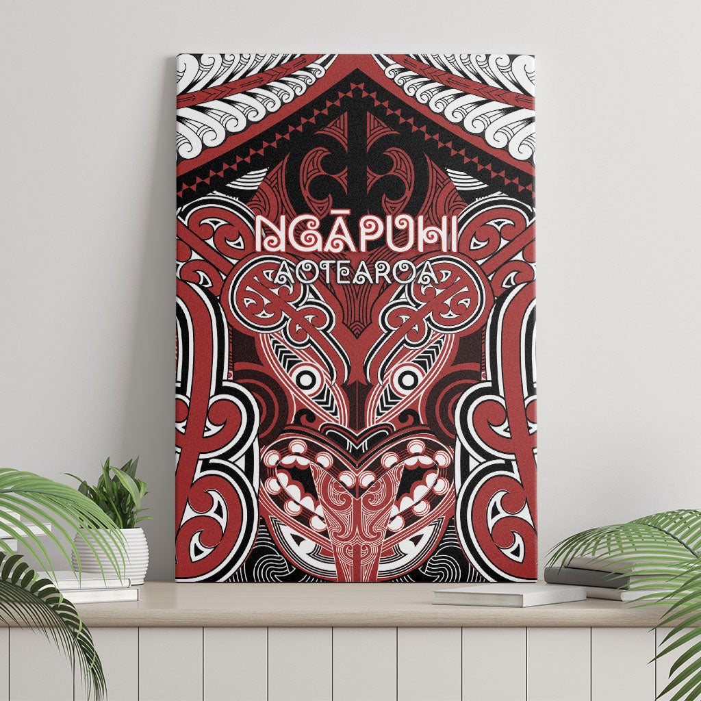 Aotearoa Iwi Ngapuhi Canvas Wall Art Maori Kowhaiwhai Pattern LT19 - Polynesian Pride