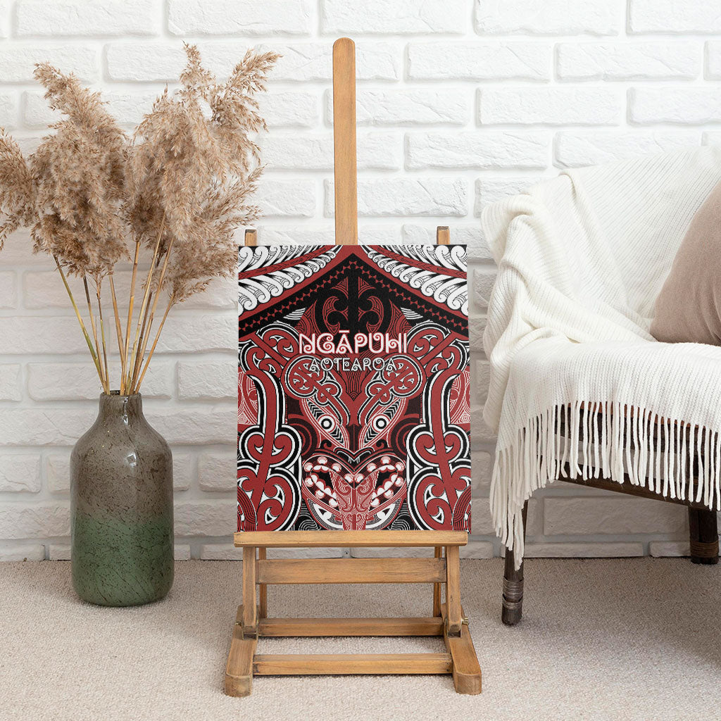 Aotearoa Iwi Ngapuhi Canvas Wall Art Maori Kowhaiwhai Pattern LT19 - Polynesian Pride