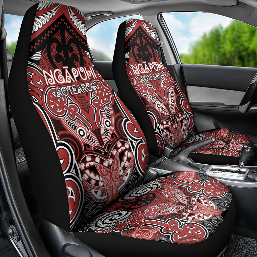 Aotearoa Iwi Ngapuhi Car Seat Cover Maori Kowhaiwhai Pattern LT19 - Polynesian Pride