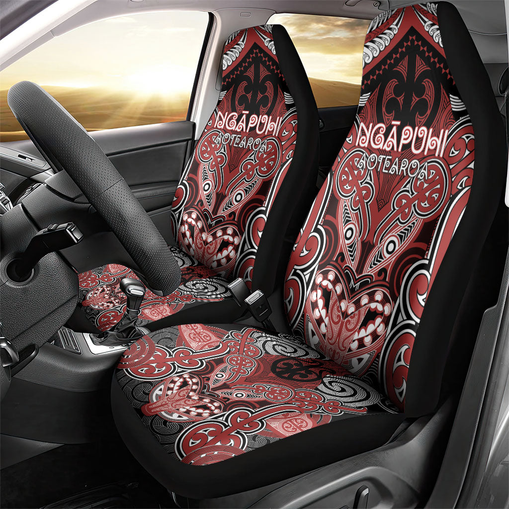 Aotearoa Iwi Ngapuhi Car Seat Cover Maori Kowhaiwhai Pattern LT19 - Polynesian Pride