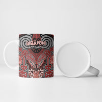 Aotearoa Iwi Ngapuhi Personalised Ceramic Mug Maori Kowhaiwhai Pattern LT19 - Polynesian Pride