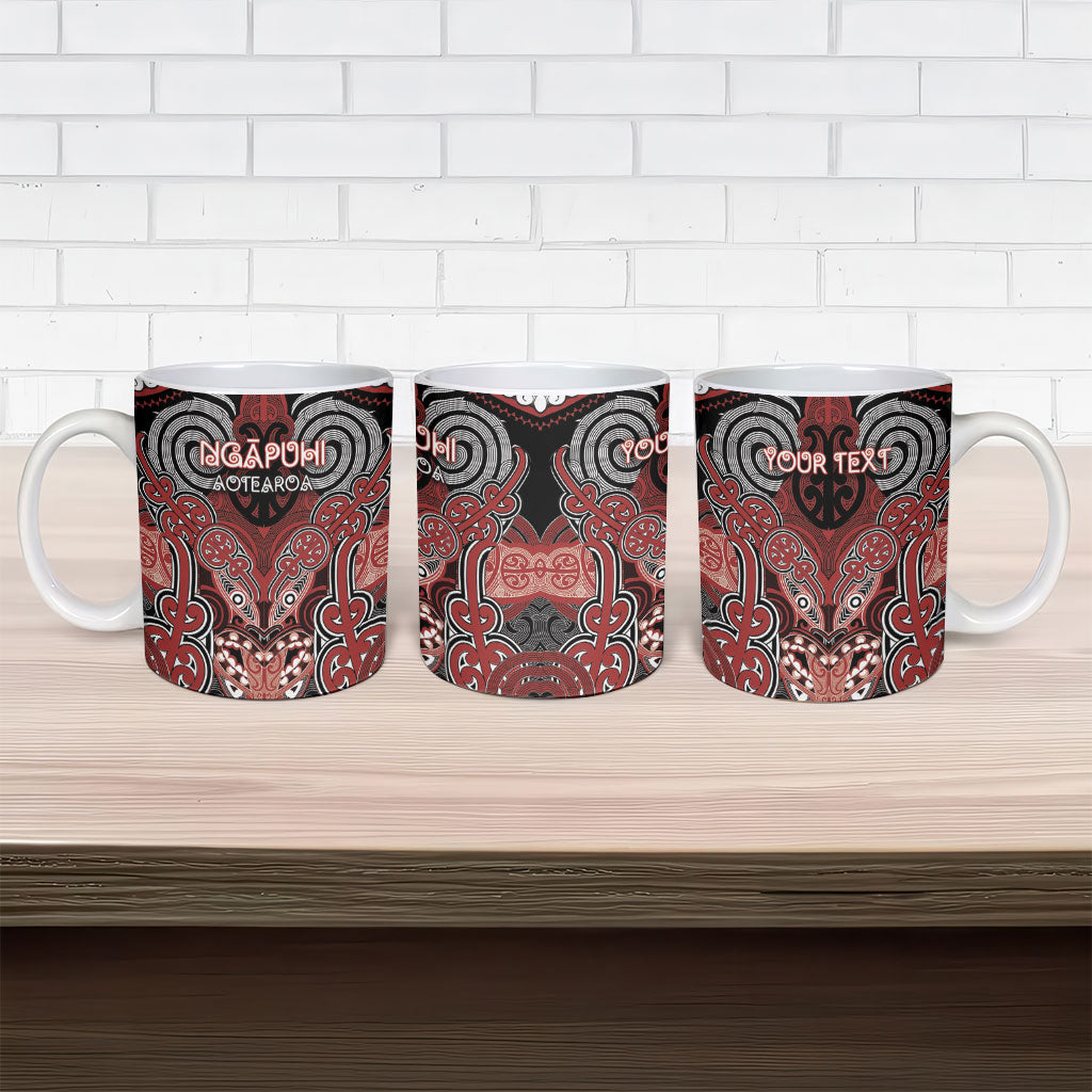 Aotearoa Iwi Ngapuhi Personalised Ceramic Mug Maori Kowhaiwhai Pattern LT19 - Polynesian Pride