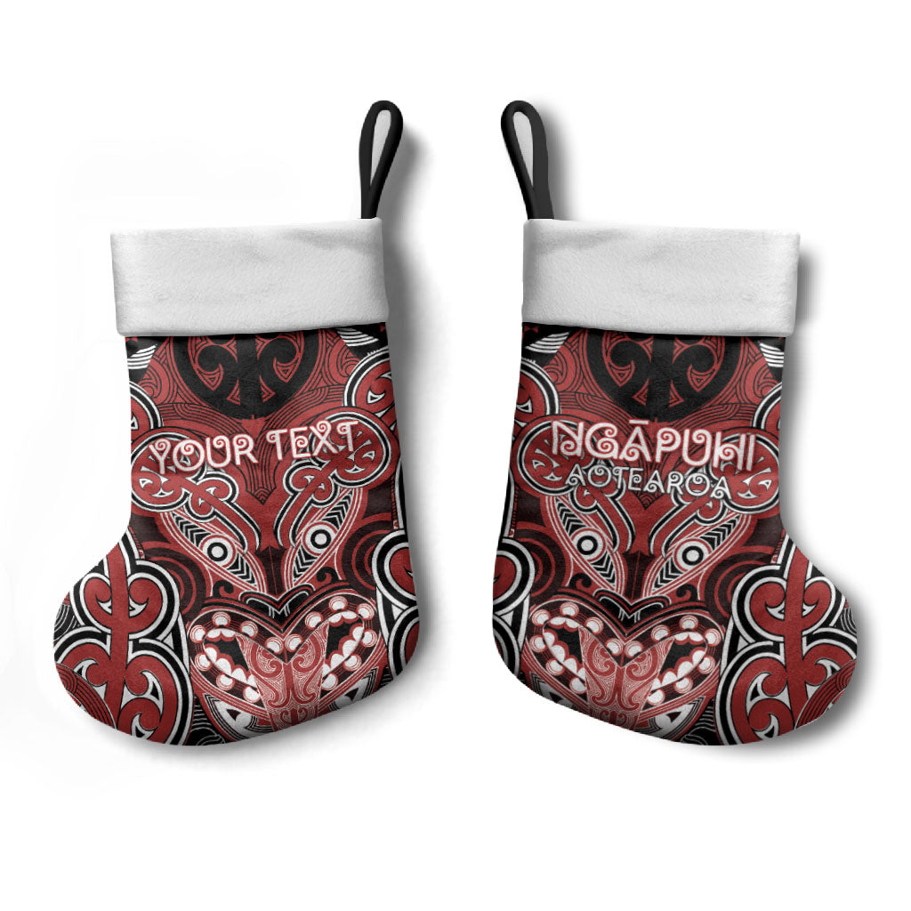 Aotearoa Iwi Ngapuhi Personalised Christmas Stocking Maori Kowhaiwhai Pattern LT19 - Polynesian Pride