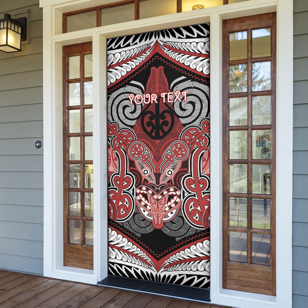 Aotearoa Iwi Ngapuhi Personalised Door Cover Maori Kowhaiwhai Pattern LT19 - Polynesian Pride