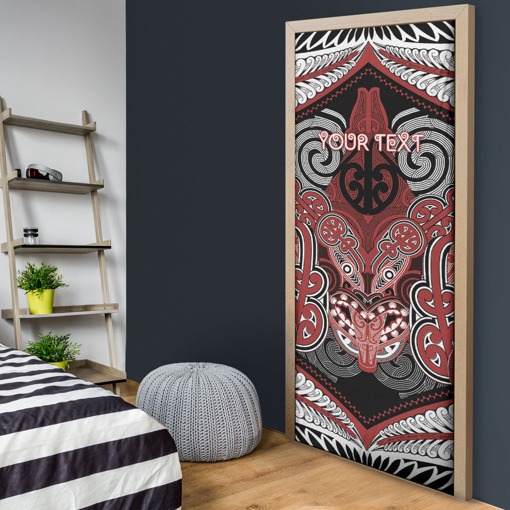 Aotearoa Iwi Ngapuhi Personalised Door Cover Maori Kowhaiwhai Pattern LT19 - Polynesian Pride