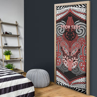 Aotearoa Iwi Ngapuhi Personalised Door Cover Maori Kowhaiwhai Pattern LT19 - Polynesian Pride