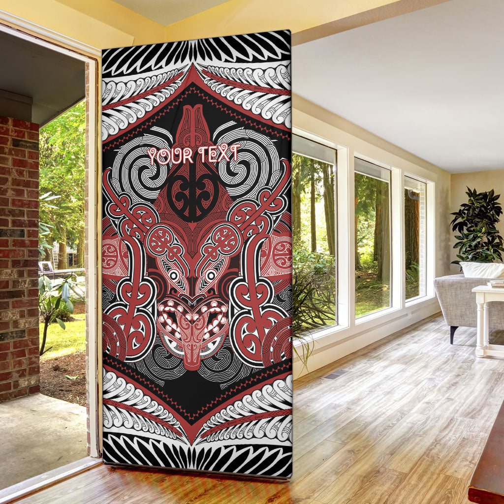 Aotearoa Iwi Ngapuhi Personalised Door Cover Maori Kowhaiwhai Pattern LT19 - Polynesian Pride