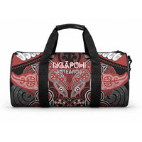 Aotearoa Iwi Ngapuhi Duffle Bag Maori Kowhaiwhai Pattern LT19 One size Red - Polynesian Pride