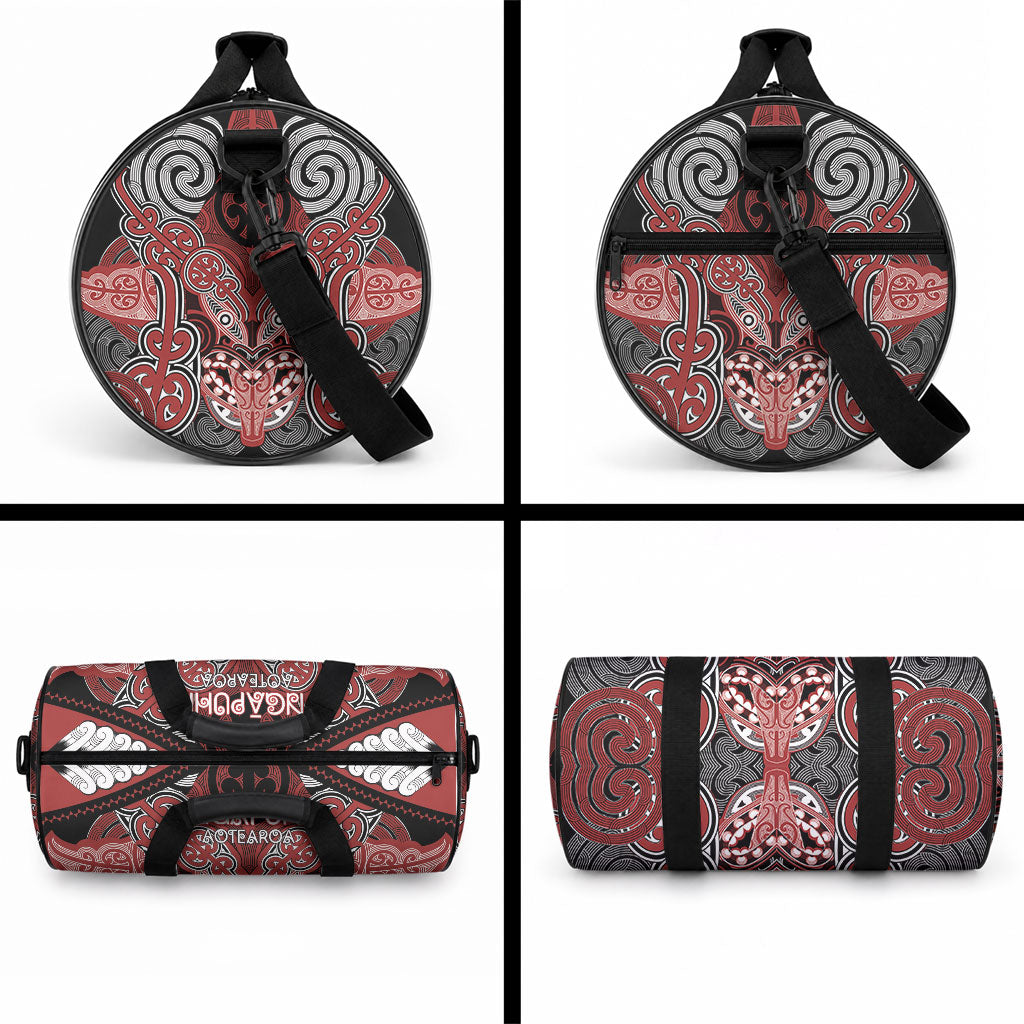 Aotearoa Iwi Ngapuhi Duffle Bag Maori Kowhaiwhai Pattern LT19 - Polynesian Pride