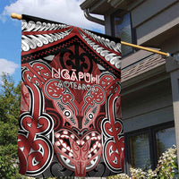 Aotearoa Iwi Ngapuhi Garden Flag Maori Kowhaiwhai Pattern LT19 - Polynesian Pride
