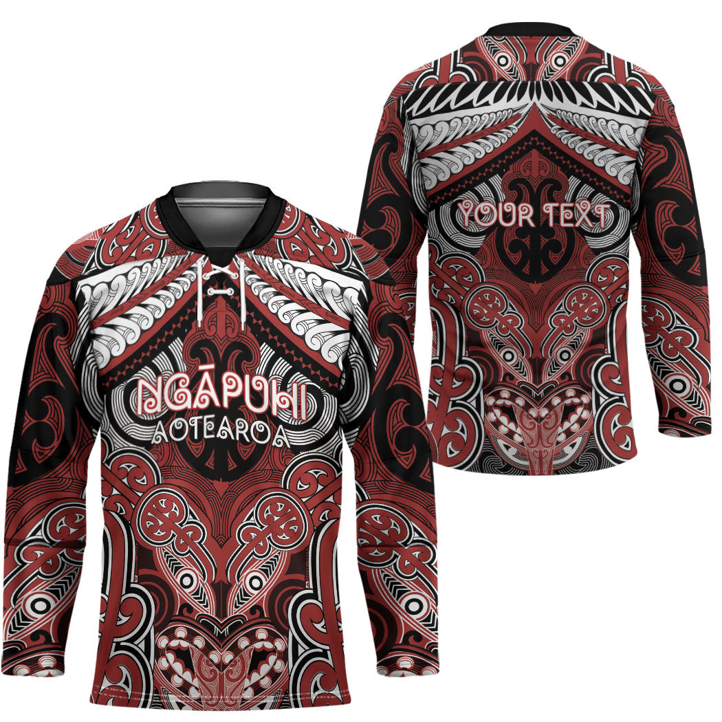 Aotearoa Iwi Ngapuhi Personalised Hockey Jersey Maori Kowhaiwhai Pattern LT19 - Polynesian Pride