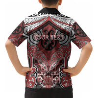 Aotearoa Iwi Ngapuhi Personalised Kid Hawaiian Shirt Maori Kowhaiwhai Pattern LT19 - Polynesian Pride